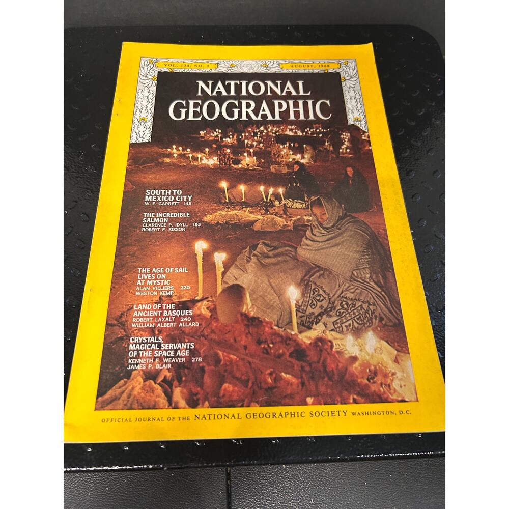 August 1968 issue of National Geographic Magazine (Volume 134, Number 2).